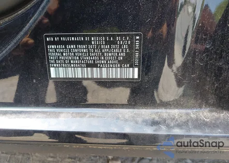 2020 Volkswagen Jetta 1.4T R-Line/1.4T S from USA, damaged, VIN 3VWN57BU3LM084765